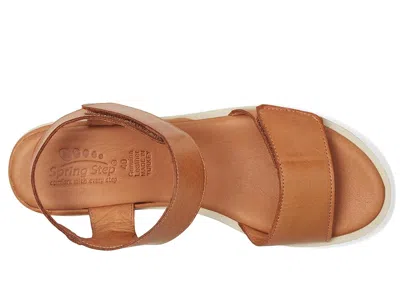 Spring Step Hileman Platform Sandal In Brown