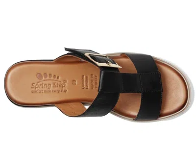 Spring Step Seaport Slide Sandal In Black