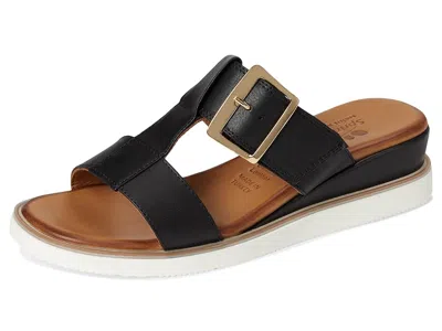 Spring Step Seaport Slide Sandal In Black
