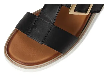 Spring Step Seaport Slide Sandal In Black