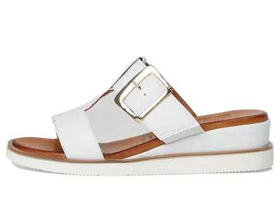Spring Step Seaport Slide Sandal In White