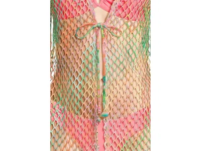 Becca Mirage Fishnet Tunic In Multi