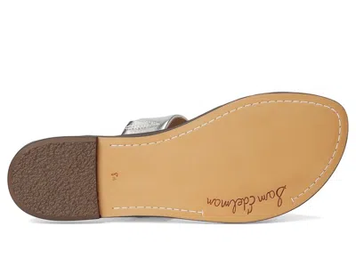 Sam Edelman Gala Leather Slide In Silver