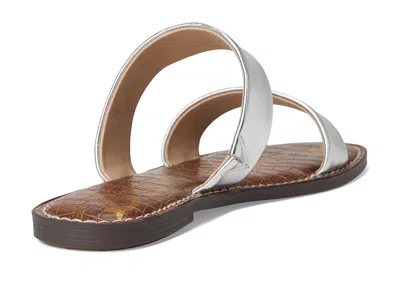 Sam Edelman Gala Leather Slide In Silver