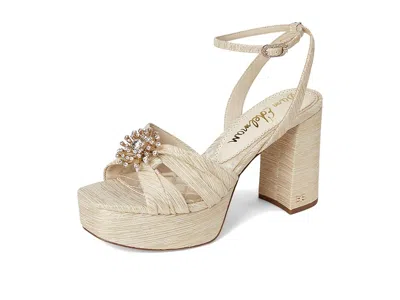Sam Edelman Janelle Ankle Strap Platform Sandal In Gold