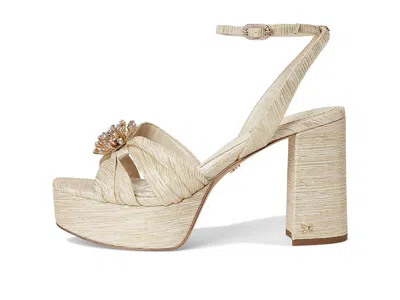 Sam Edelman Janelle Ankle Strap Platform Sandal In Gold