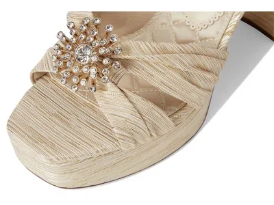 Sam Edelman Janelle Ankle Strap Platform Sandal In Gold