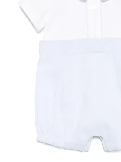 Patachou Collared Rompers In White