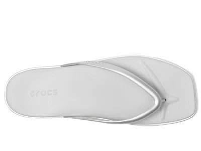 Crocs Flip Flop In Silver