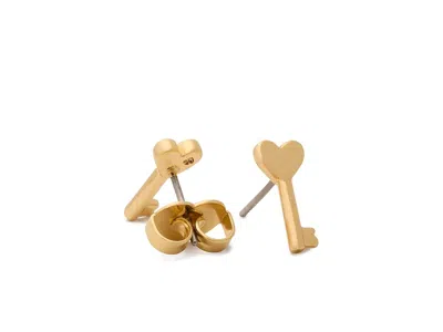 Kate Spade Key Studs In Gold