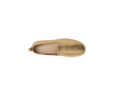 Vionic Uptown Villa Slip-on Sneaker In Gold