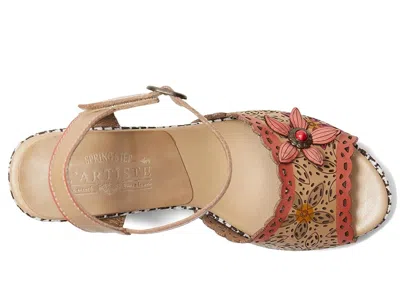L'artiste By Spring Step Wildcat Ankle Strap Sandal In Neutral