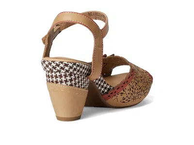 L'artiste By Spring Step Wildcat Ankle Strap Sandal In Neutral