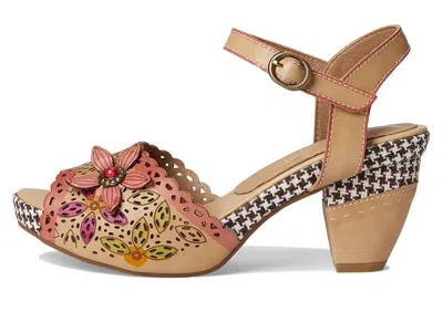 L'artiste By Spring Step Wildcat Ankle Strap Sandal In Neutral
