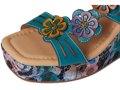 L'artiste By Spring Step Caprice Wedge Sandal In Multi