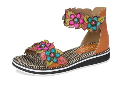 L'artiste By Spring Step Cruzer Ankle Strap Sandal In Multi