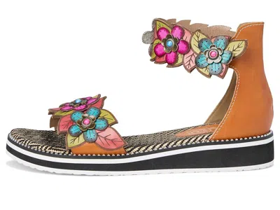 L'artiste By Spring Step Cruzer Ankle Strap Sandal In Multi
