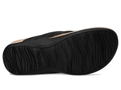 Vionic Bella Braid Thong Sandals In Black