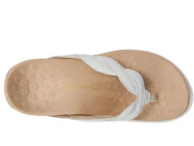 Vionic Bella Braid Thong Sandals In White
