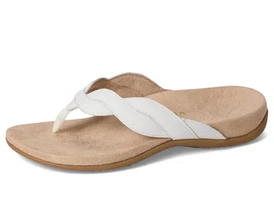 Vionic Bella Braid Thong Sandals In White