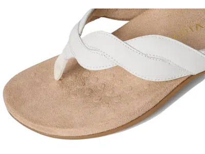 Vionic Bella Braid Thong Sandals In White