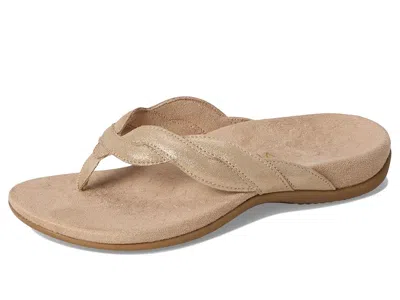 Vionic Bella Braid Thong Sandals In Gold