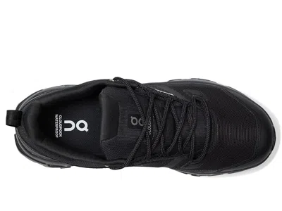 On Cloudrock Low Wp Sneakers In Black
