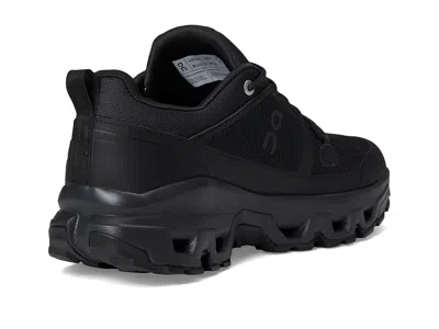 On Cloudrock Low Wp Sneakers In Black