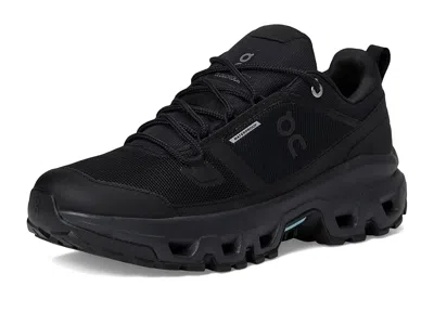 On Cloudrock Low Wp Sneakers In Black