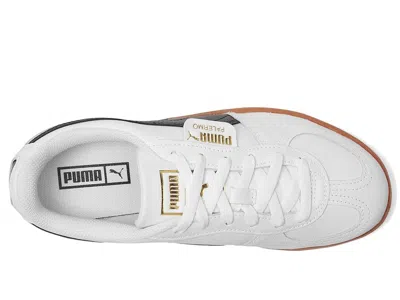 Puma Palermo Elevata Platform Sneakers In White Gum