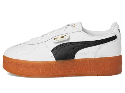 Puma Palermo Elevata Platform Sneakers In White Gum