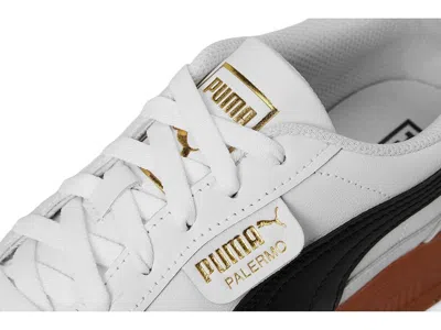 Puma Palermo Elevata Platform Sneakers In White Gum
