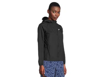 Brooks Canopy Packable Jacket In Black