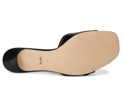 Coach Margot Leather Sandal In Black