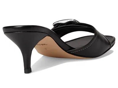 Coach Margot Leather Sandal In Black