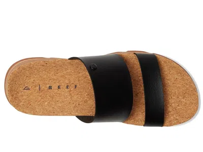 Reef Vista Luxe Siaa Platform Wedge Slide Sandal In Black