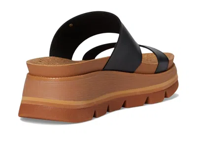 Reef Vista Luxe Siaa Platform Wedge Slide Sandal In Black