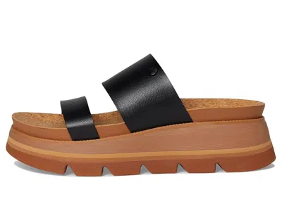 Reef Vista Luxe Siaa Platform Wedge Slide Sandal In Black