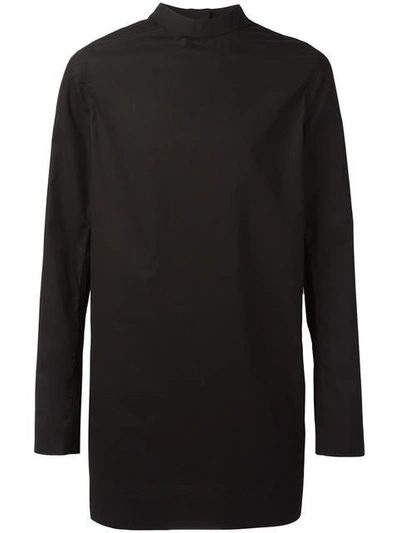 Rick Owens Moody Long Sleeve Tunic - Black | ModeSens