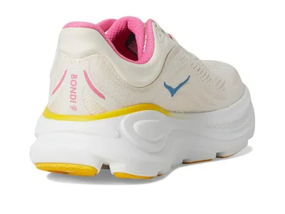 Hoka Womens  Bondi 9 In Alabaster/pink/birch