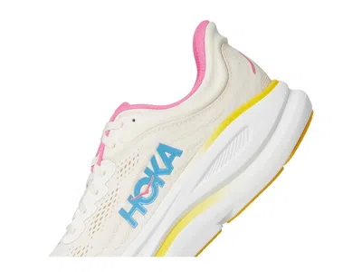 Hoka Womens  Bondi 9 In Alabaster/pink/birch