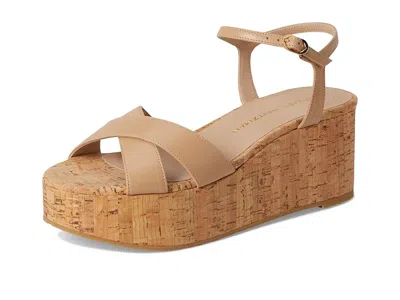 Stuart Weitzman Dayna Wedge In Brown