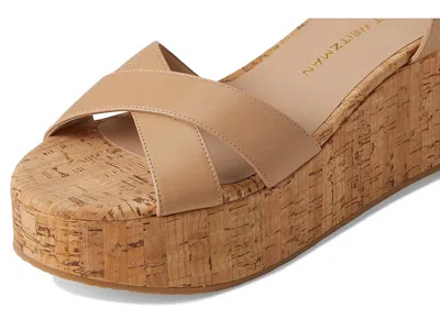Stuart Weitzman Dayna Wedge In Brown