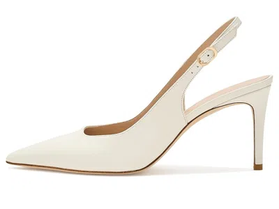 Stuart Weitzman Stuart Power Slingback 75 High In White