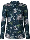 ADAM LIPPES sheer floral print shirt,干洗