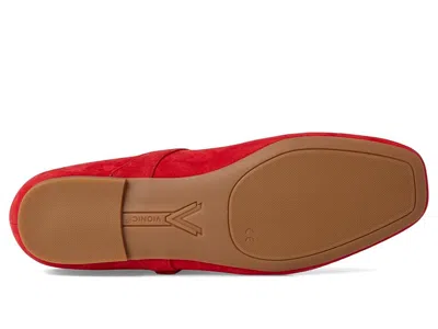 Vionic Wide Width Alameda Mary Jane Flat In Red