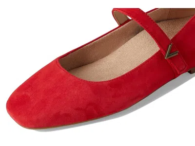 Vionic Wide Width Alameda Mary Jane Flat In Red