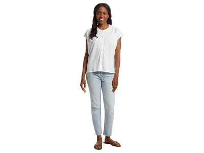 Lilla P Relaxed Button Down T-shirts In White