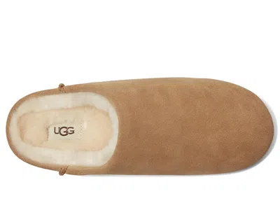 Ugg Chestnut Brown Suede Leather Elea Slip-on Slippers