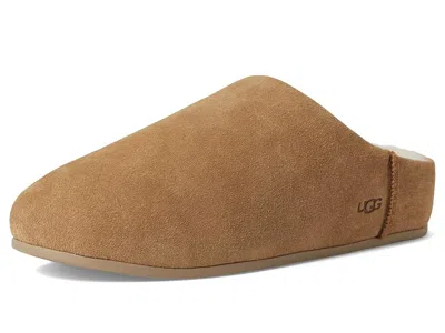 Ugg Chestnut Brown Suede Leather Elea Slip-on Slippers